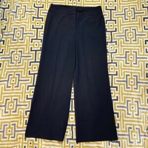 Laundry Shelli Segal Black Wide Leg Crop Pants Womens 6 Work Office